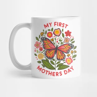 My first mothers day butterfly fun print shirt Mug